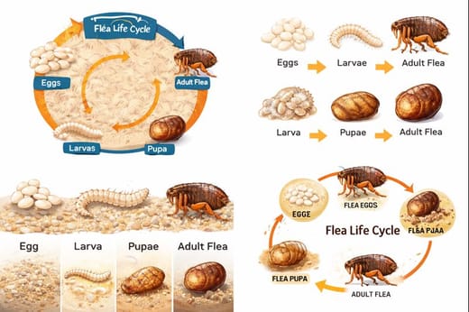 жизнен цикъл на бълхите